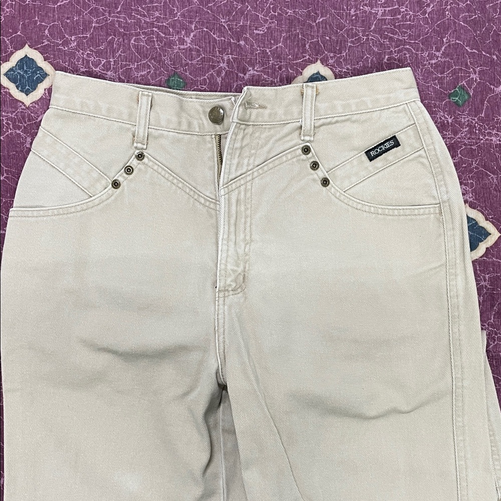 Rockies Tan High-Waisted Jeans